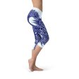 Womens Japanese Dragon Capri Leggings Online Sale