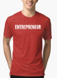 Entrepreneur Half Sleeves Melange T-shirt Online now