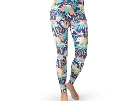 Womens Sloth Leggings Discount