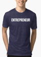 Entrepreneur Half Sleeves Melange T-shirt Online now