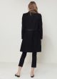 Women s Wool-blended Open Front Jacket In Black Supply