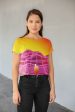 Sunrise All-Over Print Crop Tee Online Sale