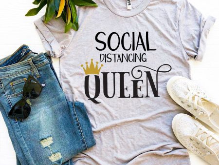 Social Distancing Queen T-shirt Online