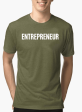 Entrepreneur Half Sleeves Melange T-shirt Online now