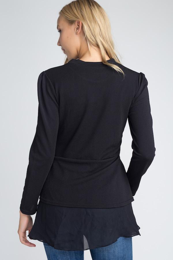 Women s Long Sleeve Ruffle Top Online Sale