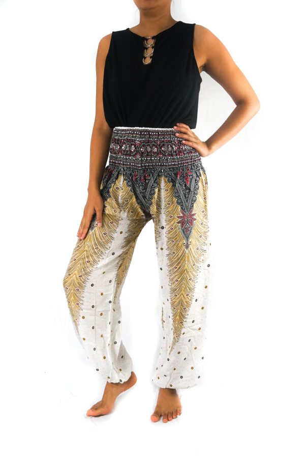 WHITE PEACOCK Women Boho Pants Hippie Pants Yoga Sale