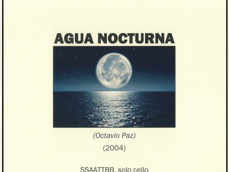 Agua nocturna : SSAATTBB, solo cello Supply