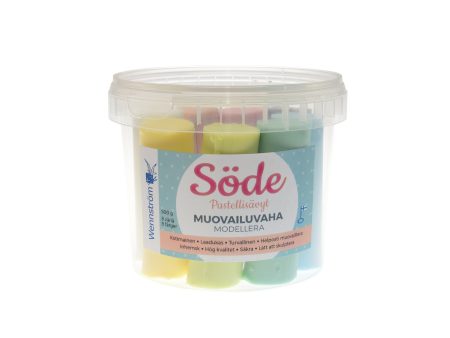 Muovailuvaha 8 väriä pastellisävyt 500g  Söde Wennström Fashion